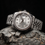 Rolex Oyster Perpetual Datejust – Diamond Bezel & Silver Diamond Dial